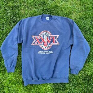Rare Vintage 90s Super Bowl XXVI Sweatshirt